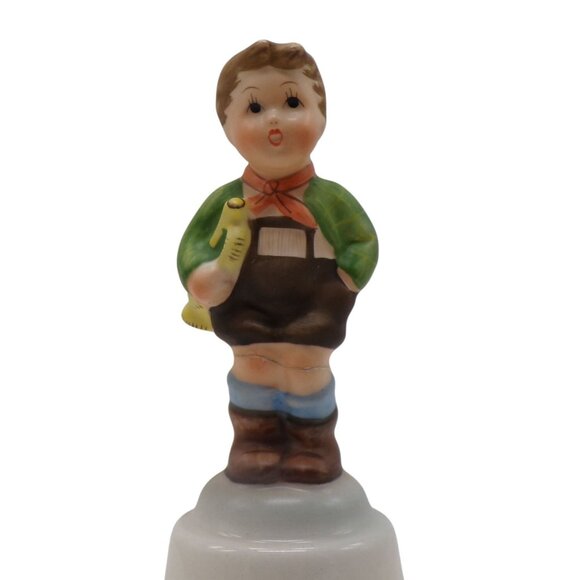 VTG Hummel Schmid 1984 First Annual Statuette-Bell " HARK THE HERALD" Boy *READ* - Picture 3 of 9